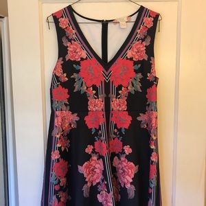 Fit and flare floral dress